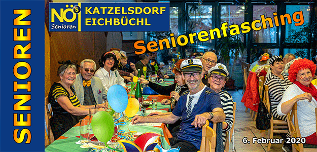 Fotocollage JoSt - Seniorenfasching SB Katzelsdorf 2020
